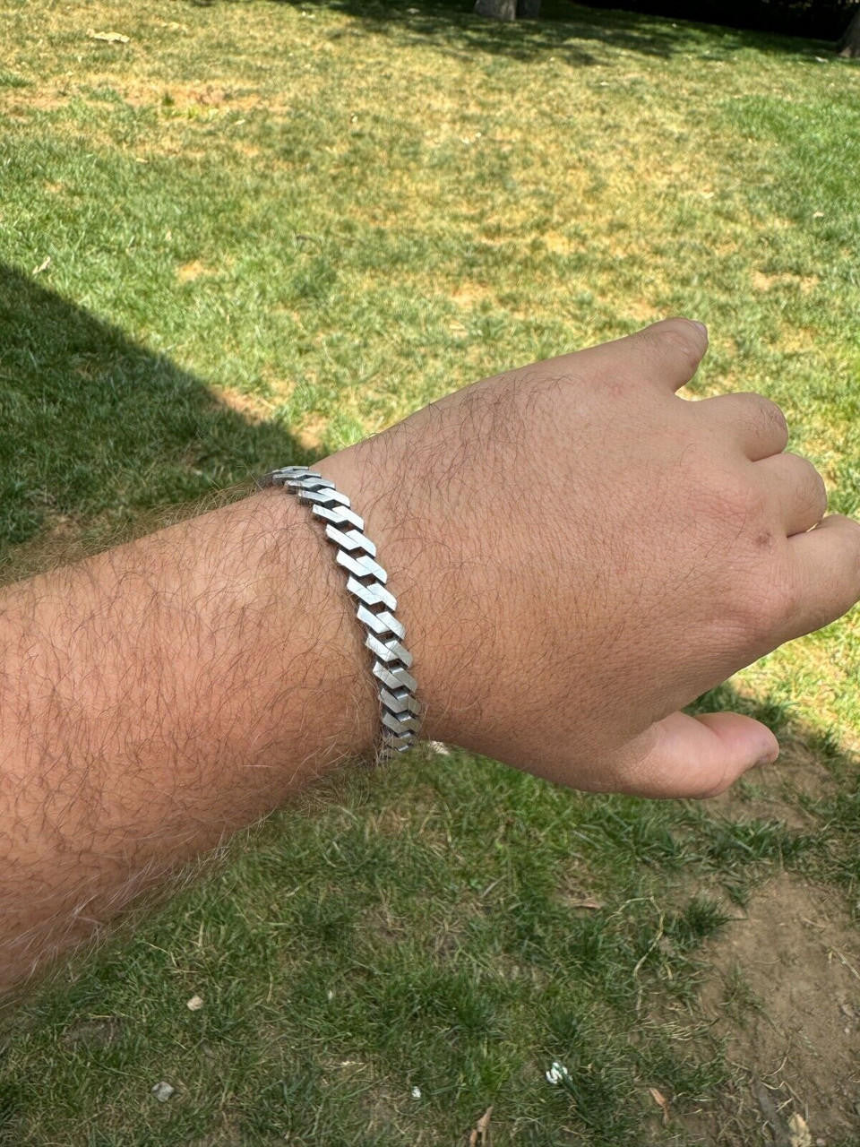 Miami Cuban Prong Bracelet - 925 Sterling Silver Oxidized Gunmetal - 7"-9" - 8.5mm
