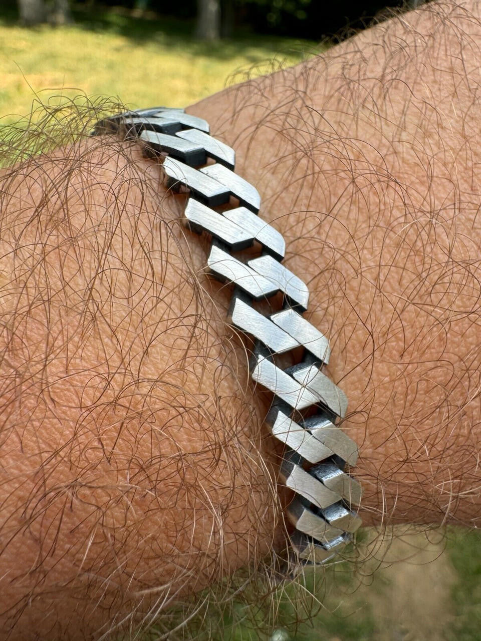 Miami Cuban Prong Bracelet - 925 Sterling Silver Oxidized Gunmetal - 7"-9" - 8.5mm