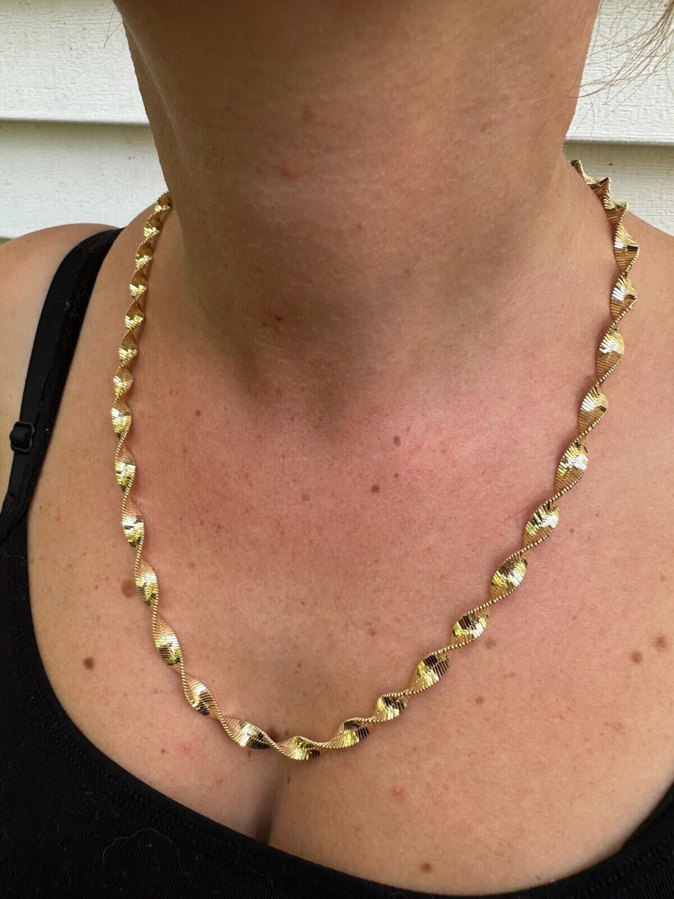 Singapore Rope Chain Necklace - 14k Gold Vermeil 925 Sterling Silver - 14"-28" - 6mm
