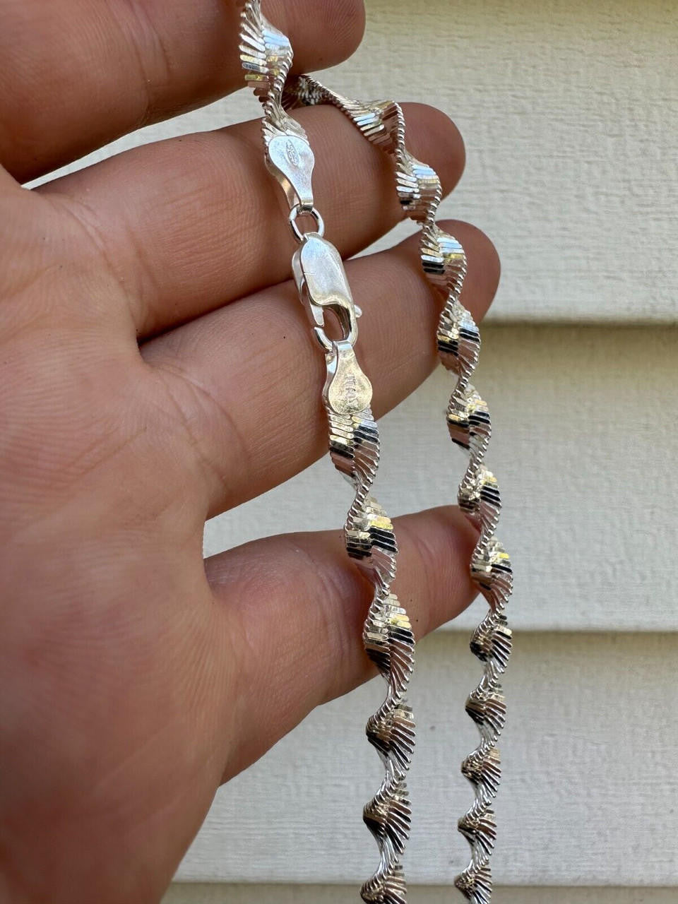Singapore Rope Chain Necklace - 925 Sterling Silver - 14"-28" - 6mm