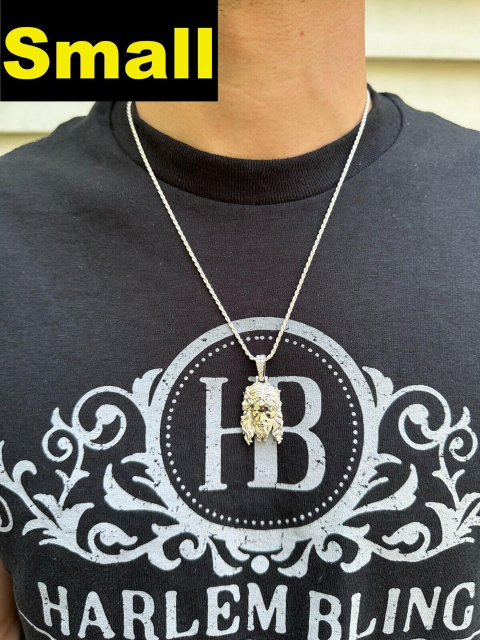MOISSANITE #1 Bestseller Jesus Piece Pendant - 925 Silver - 3 Sizes 1.5"-3"