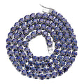 Blue MOISSANITE Tennis Chain Necklace Iced Out - 925 Silver - 5mm - 16"-28"