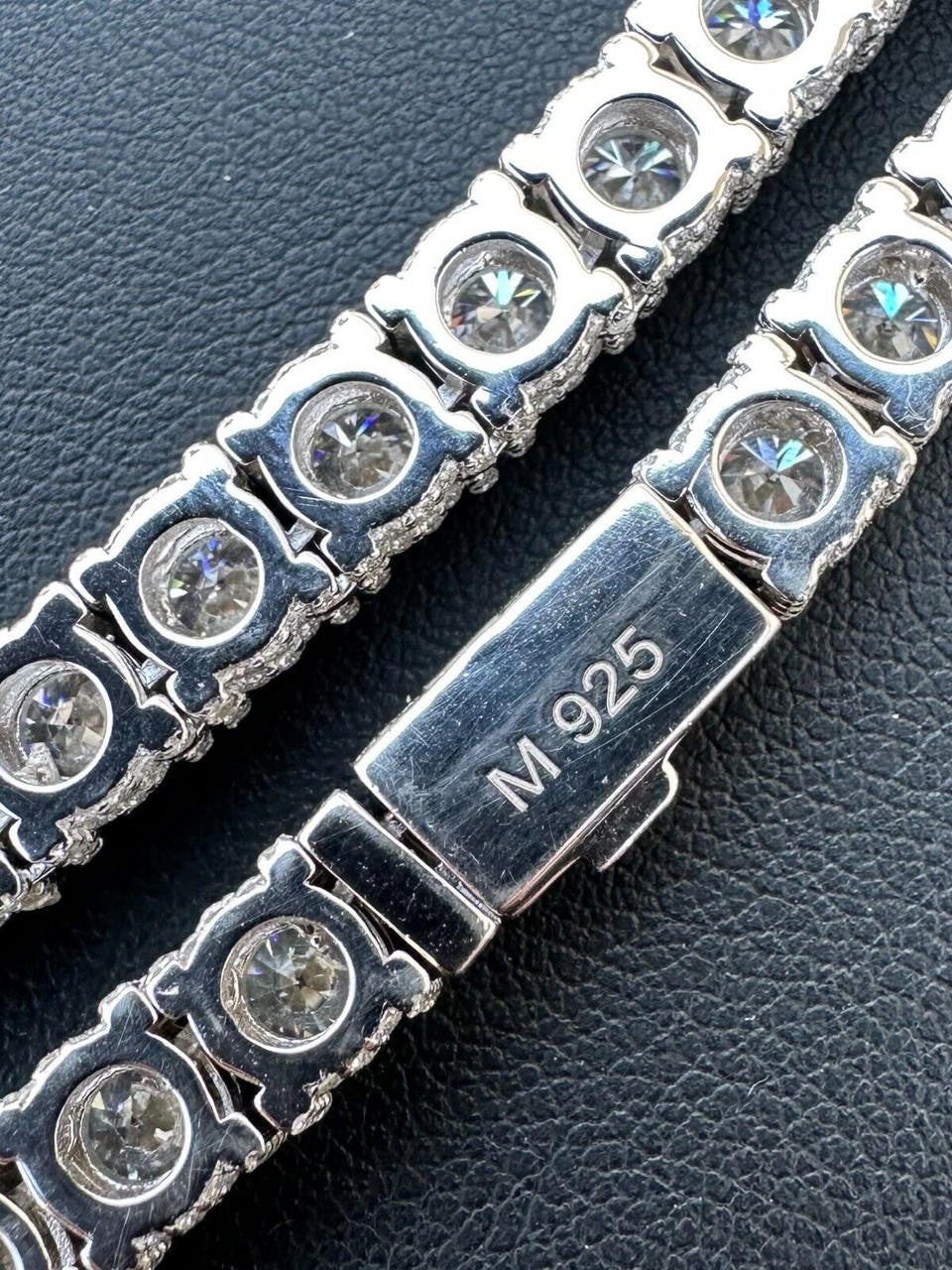 MOISSANITE Reinvented Tennis Bracelet Iced Out On All Sides - 925 Silver - 5mm - 6" - 9"
