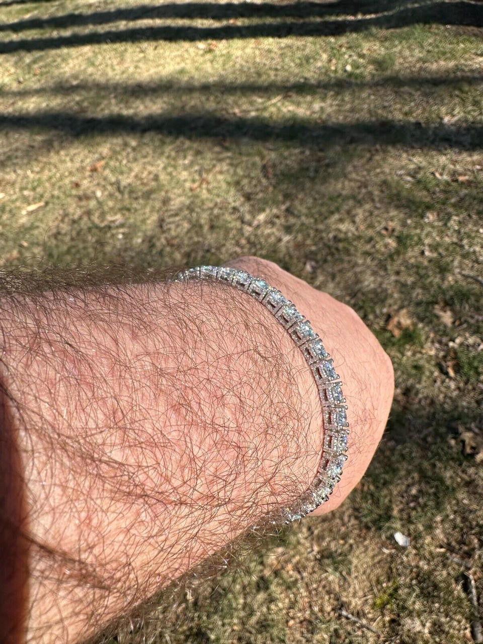 MOISSANITE Reinvented Tennis Bracelet Iced Out On All Sides - 925 Silver - 5mm - 6" - 9"