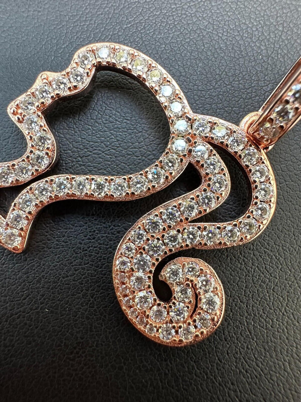MOISSANITE Barbie Doll Pendant - 14k Yellow/Rose Gold Vermeil Or 925 Silver - Medium 1.75"
