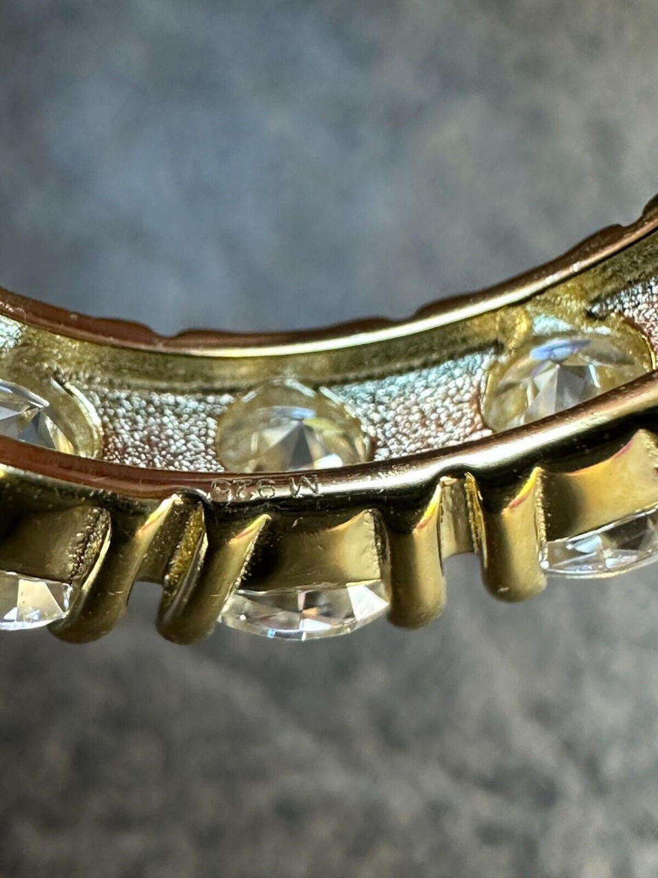 MOISSANITE Eternity Band Wedding Ring #1 BESTSELLER - 14k Gold Vermeil 925 Silver - 2mm-5mm