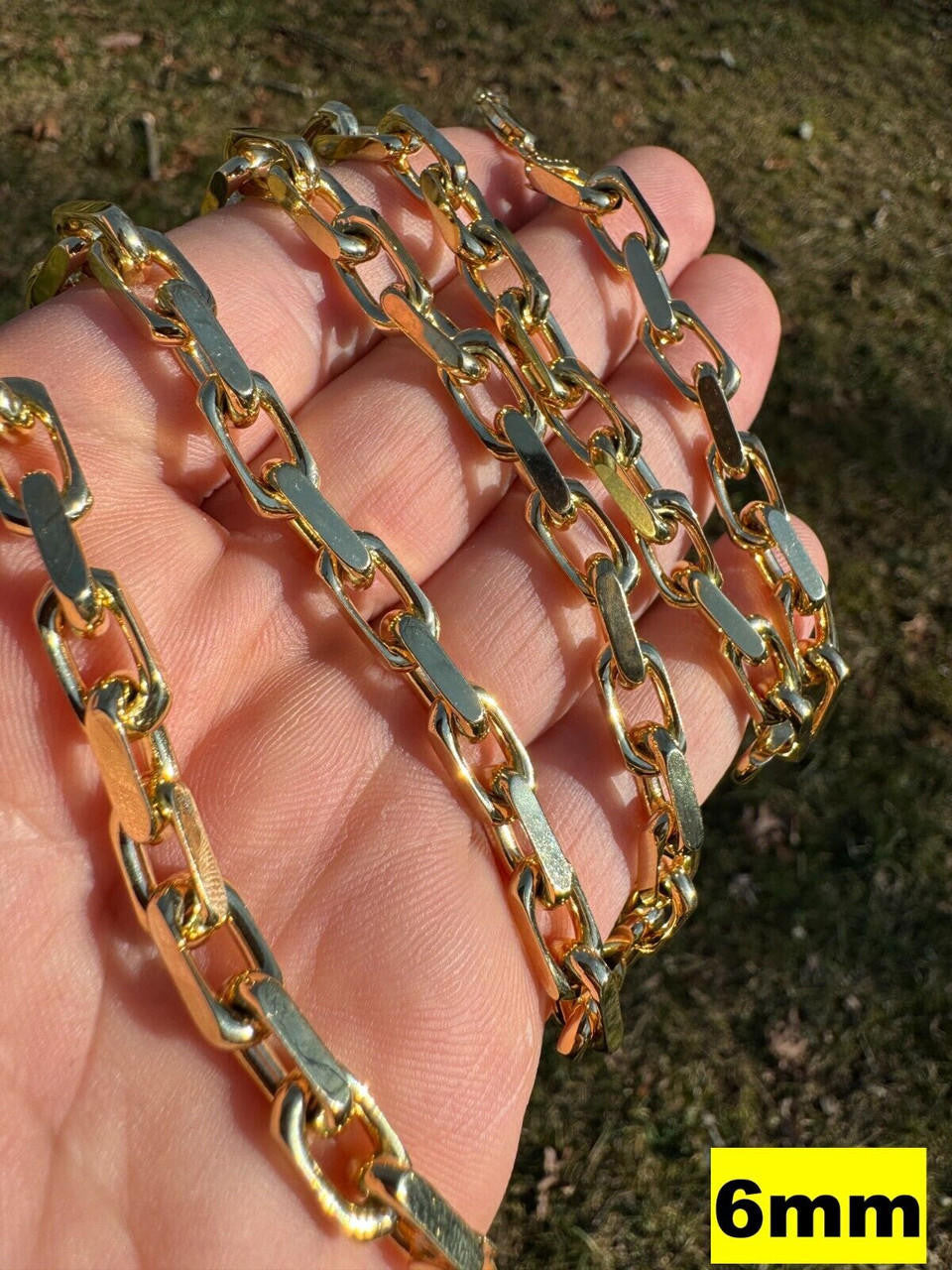 Hermes Rolo Link Chain Necklace Bracelet -  14k Yellow Gold - 7"-28" - 1.5mm-6mm