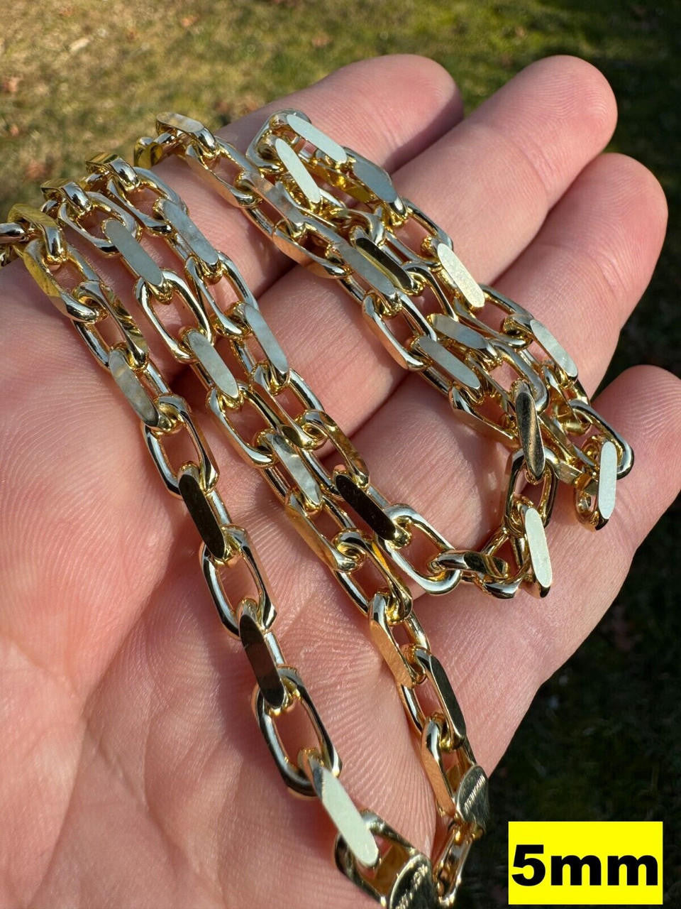 Hermes Rolo Link Chain Necklace Bracelet -  14k Yellow Gold - 7"-28" - 1.5mm-6mm