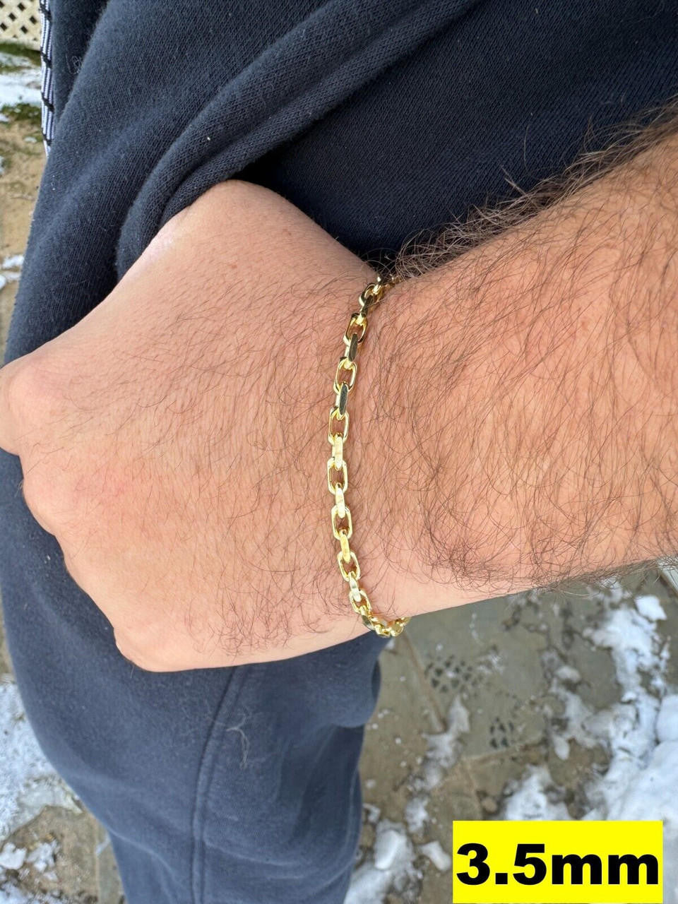 Hermes Rolo Link Chain Necklace Bracelet -  14k Yellow Gold - 7"-28" - 1.5mm-6mm