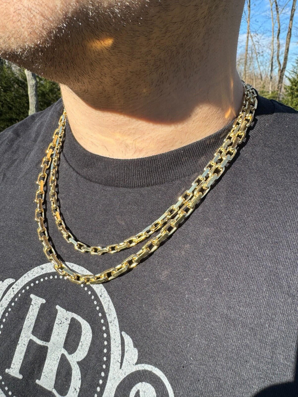 Hermes Rolo Link Chain Necklace Bracelet -  14k Yellow Gold - 7"-28" - 1.5mm-6mm