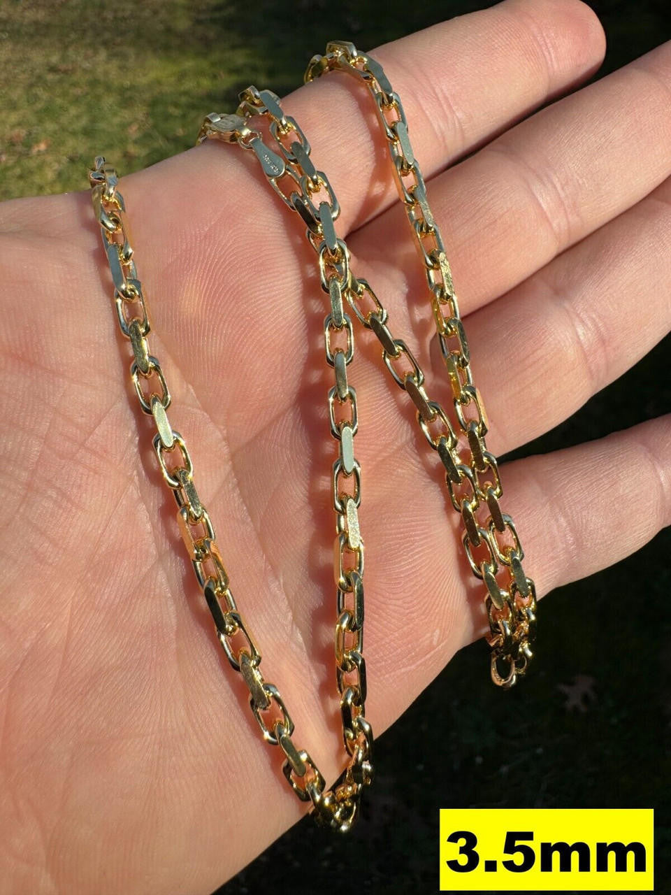 Hermes Rolo Link Chain Necklace Bracelet -  14k Yellow Gold - 7"-28" - 1.5mm-6mm