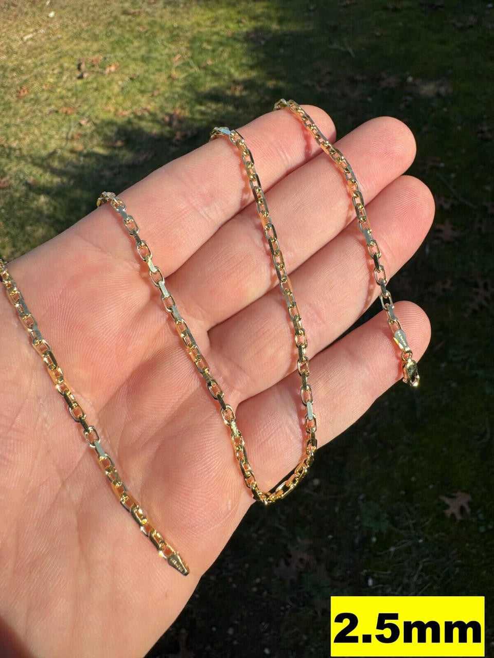 Hermes Rolo Link Chain Necklace Bracelet -  14k Yellow Gold - 7"-28" - 1.5mm-6mm