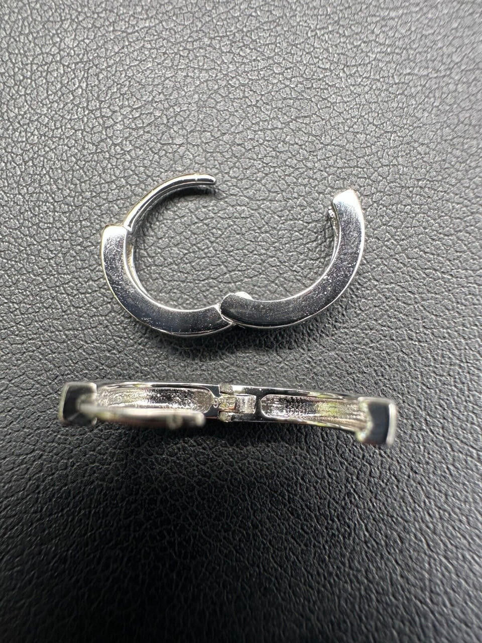 Plain Small Huggie Hoop Earrings - 925 Silver - 12.5mm