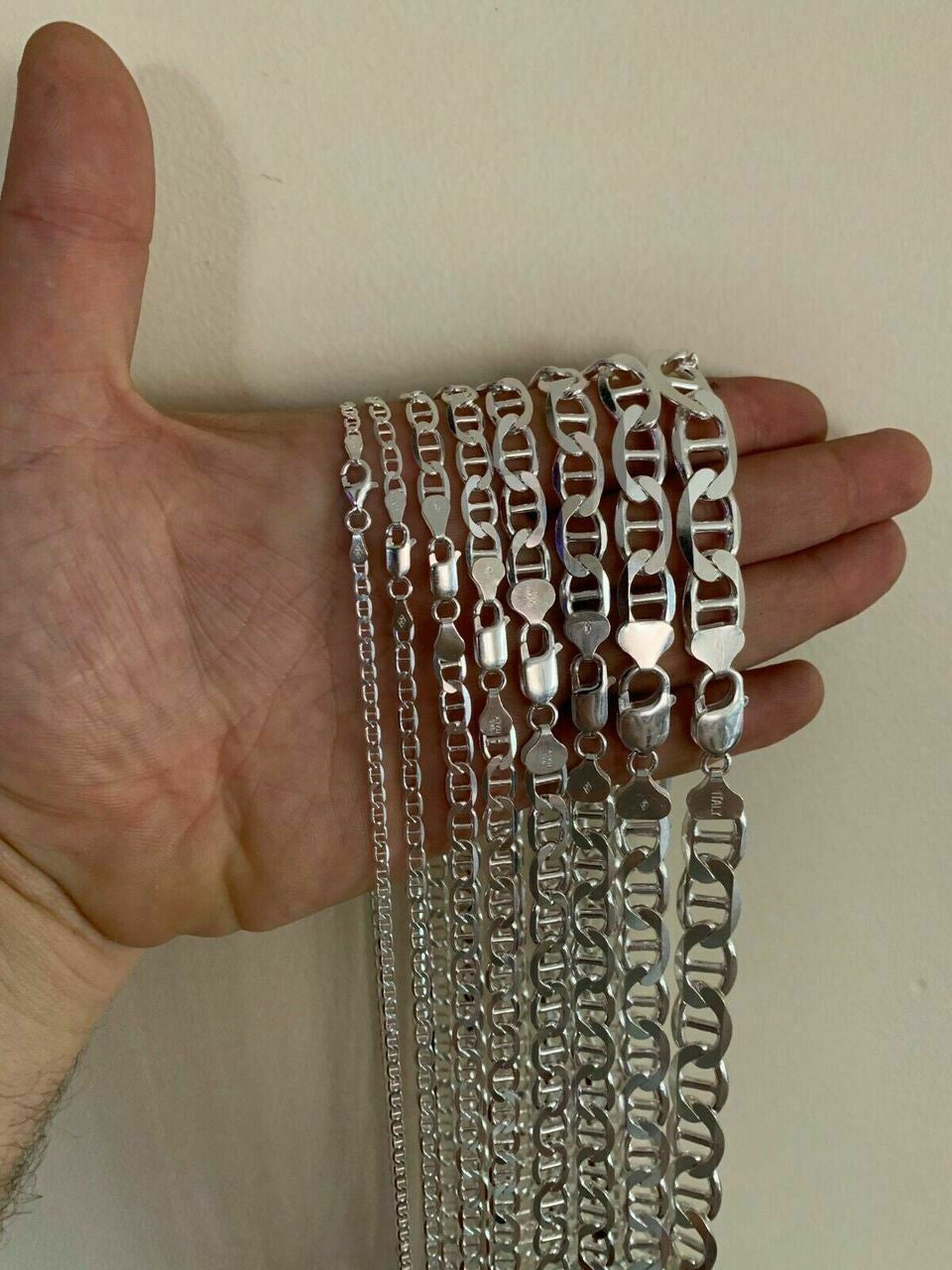 Mariner Link Chain Necklace Or Bracelet - 925 Sterling Silver - 6"-30" - 2.5mm-16mm