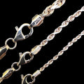 Rope Chain Necklace - 14k Rose Gold - 16"-30" - 1.5mm-6mm