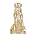 Saint Lazarus Plain San Lazaro Pendant - 14k Gold Vermeil 925 Silver - 3 Sizes 1.25"-2.5"