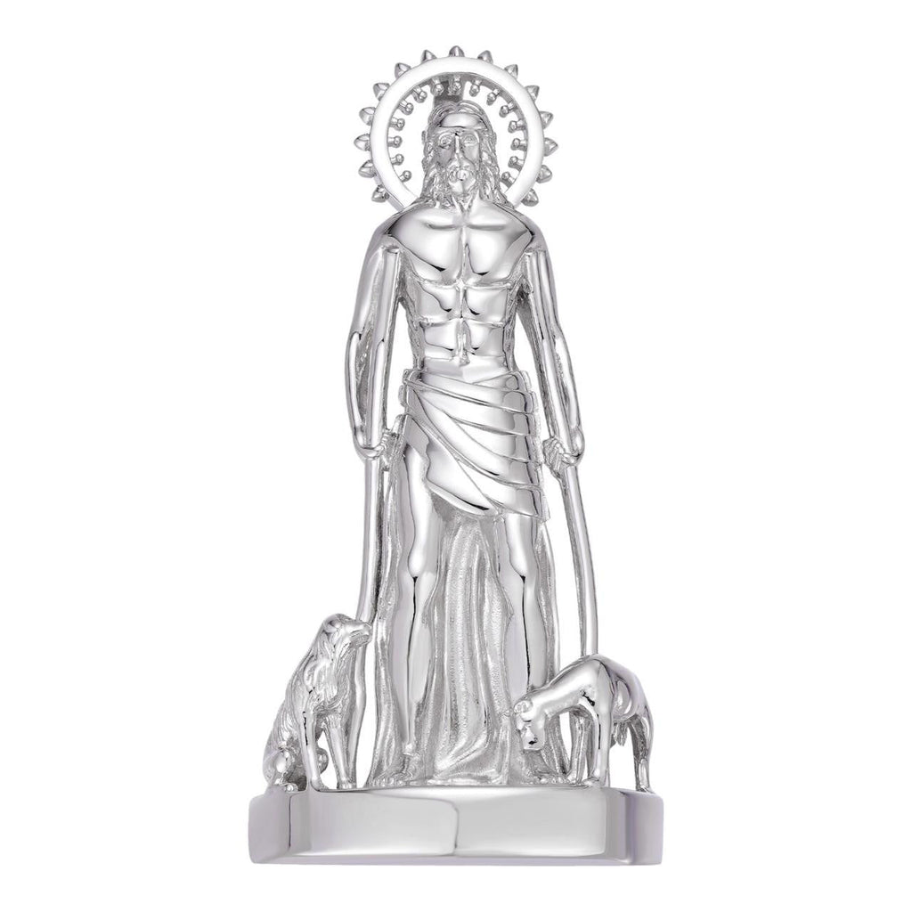 Saint Lazarus Plain San Lazaro Pendant - 925 Silver - 3 Sizes 1.25"-2.5"