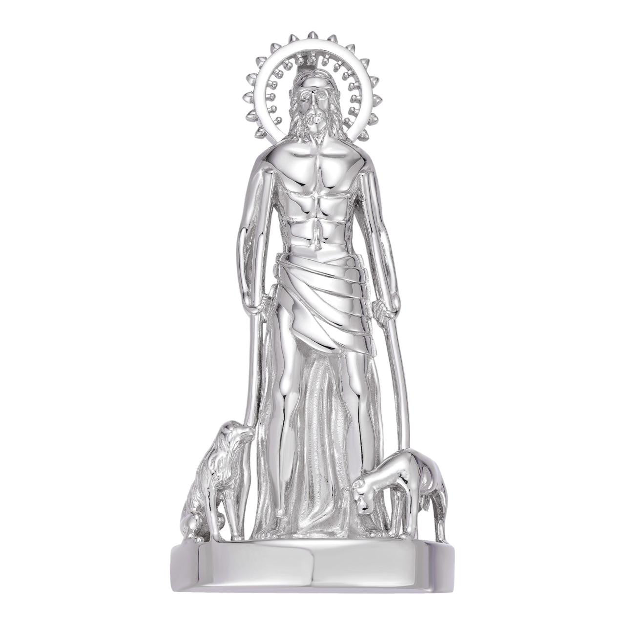 Saint Lazarus Plain San Lazaro Pendant - 925 Silver - 3 Sizes 1.25"-2.5"