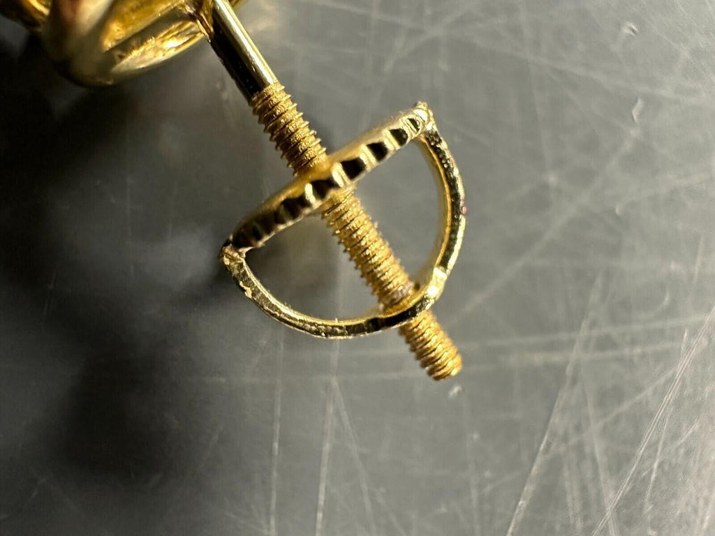 Screw Back Earrings Replacement Backs - 925 Silver Or 14k Gold - HARLEMBLING COMPATIBLE