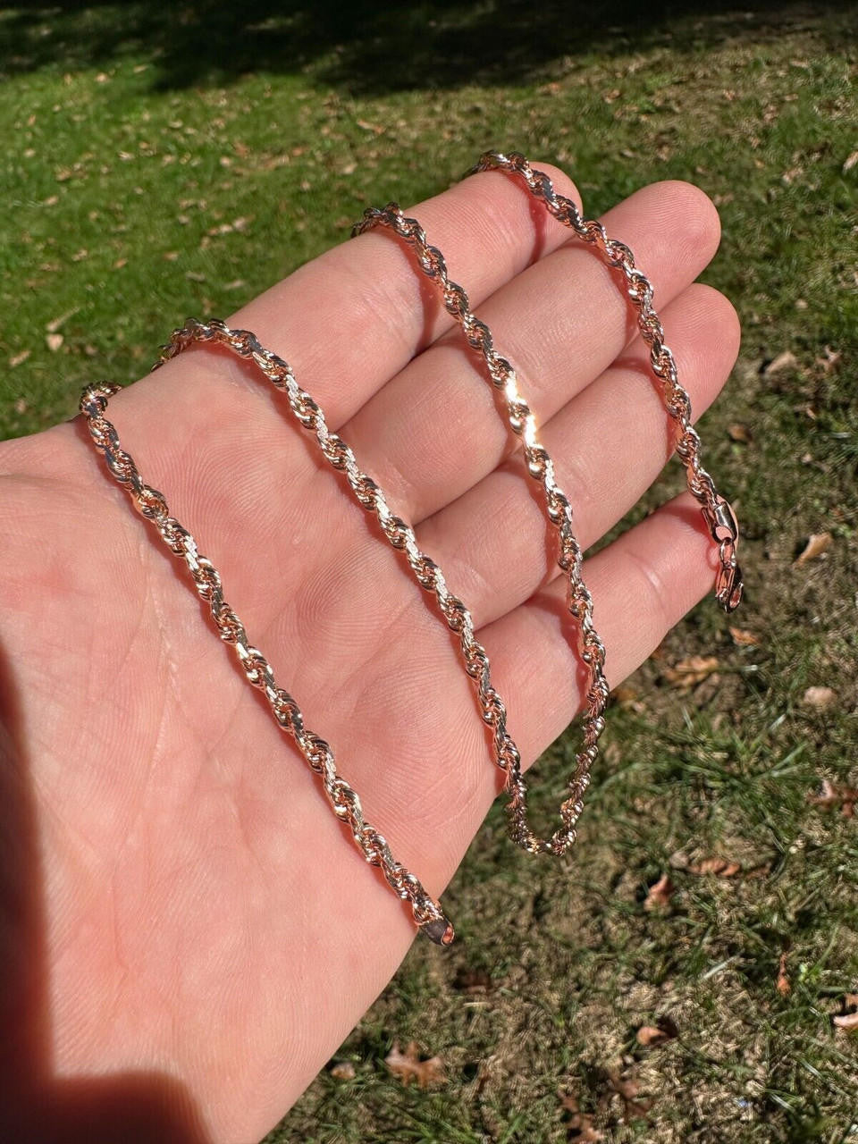 Rope Chain Necklace - 14k Rose Gold - 16"-30" - 1.5mm-6mm