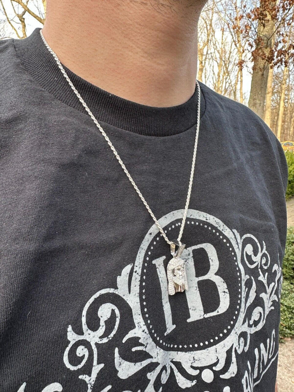 Real DIAMOND Iced Out Hip Hop Jesus Face Pendant - 14k White Gold - 3 Sizes 1"-3"
