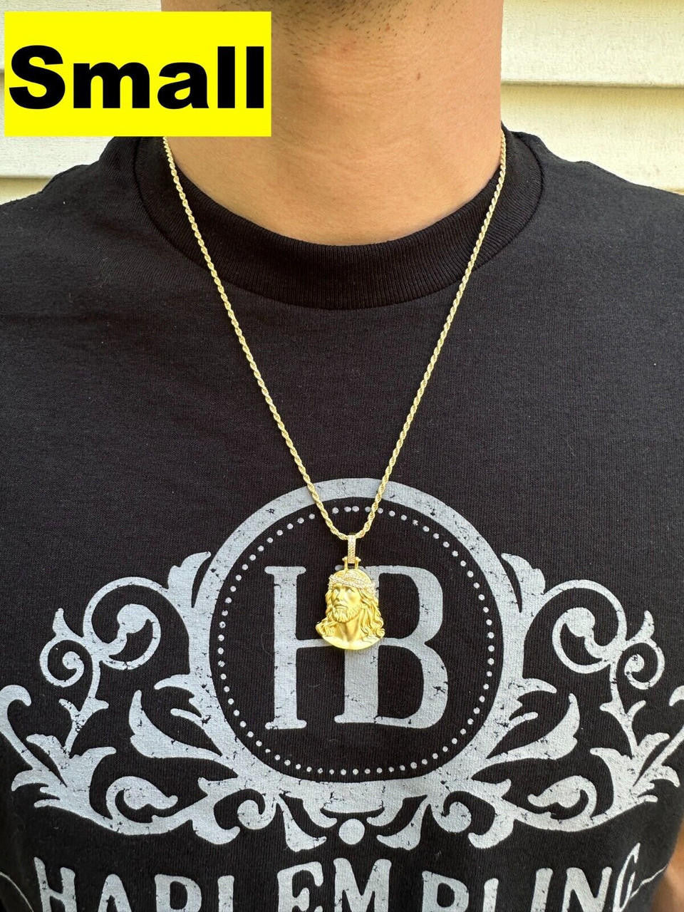 MOISSANITE Passion Of The Christ Jesus Pendant - 14k Gold Vermeil 925 Silver - 3 Sizes 1.5"-3"