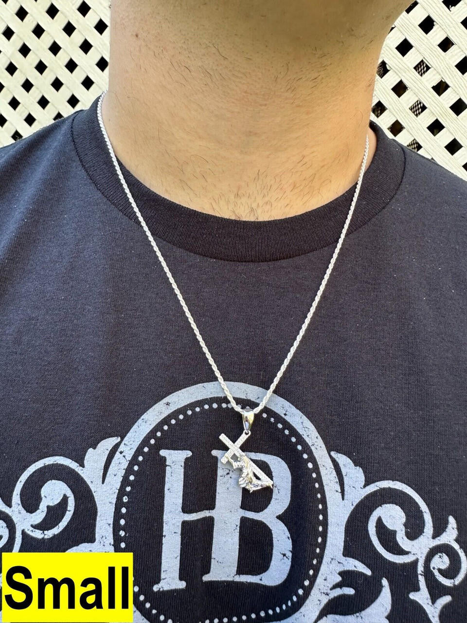 MOISSANITE Cross Of Redemption Pendant - 925 Silver - 3 Sizes 1"-3"