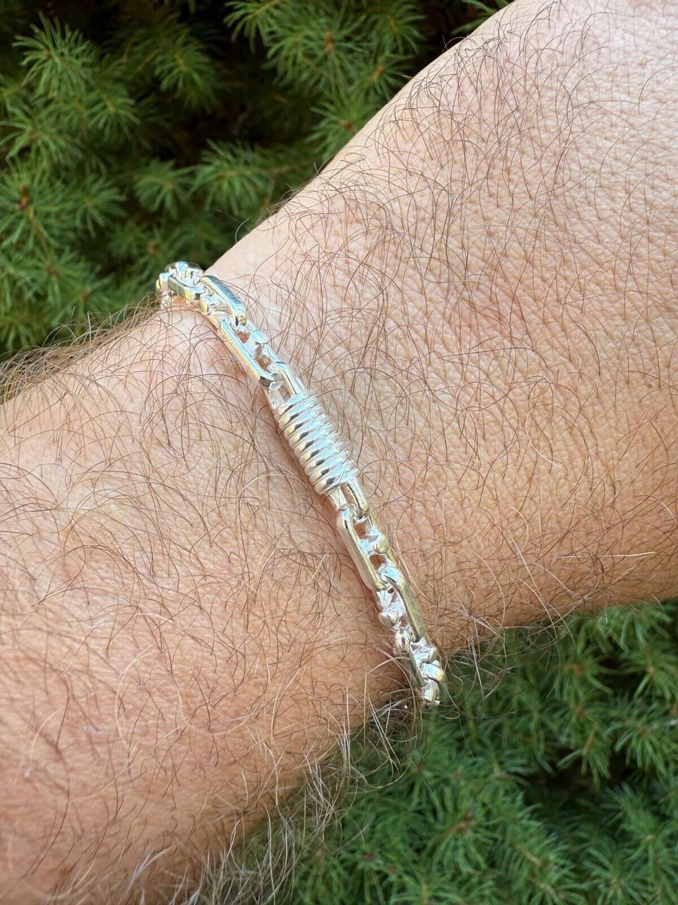 Spring Barrel Rolo Link Bracelet - 925 Sterling Silver - 7"-9" - 5mm