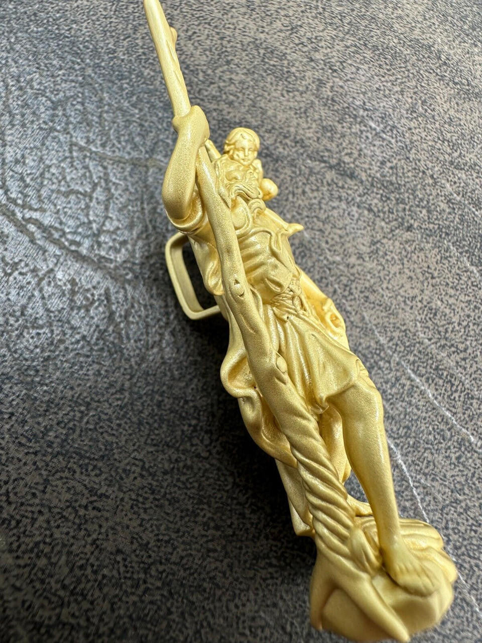 St Christopher 3D Pendant - 14k Yellow/Rose Gold Vermeil Or 925 Silver - Large 2.5"