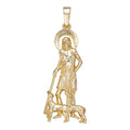 St Lazarus Plain Pendant - 14k Gold Vermeil 925 Silver - 3 Sizes 1.25"-3.25"