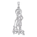 St Lazarus Plain Pendant - 925 Silver - 3 Sizes 1.25"-3.25"