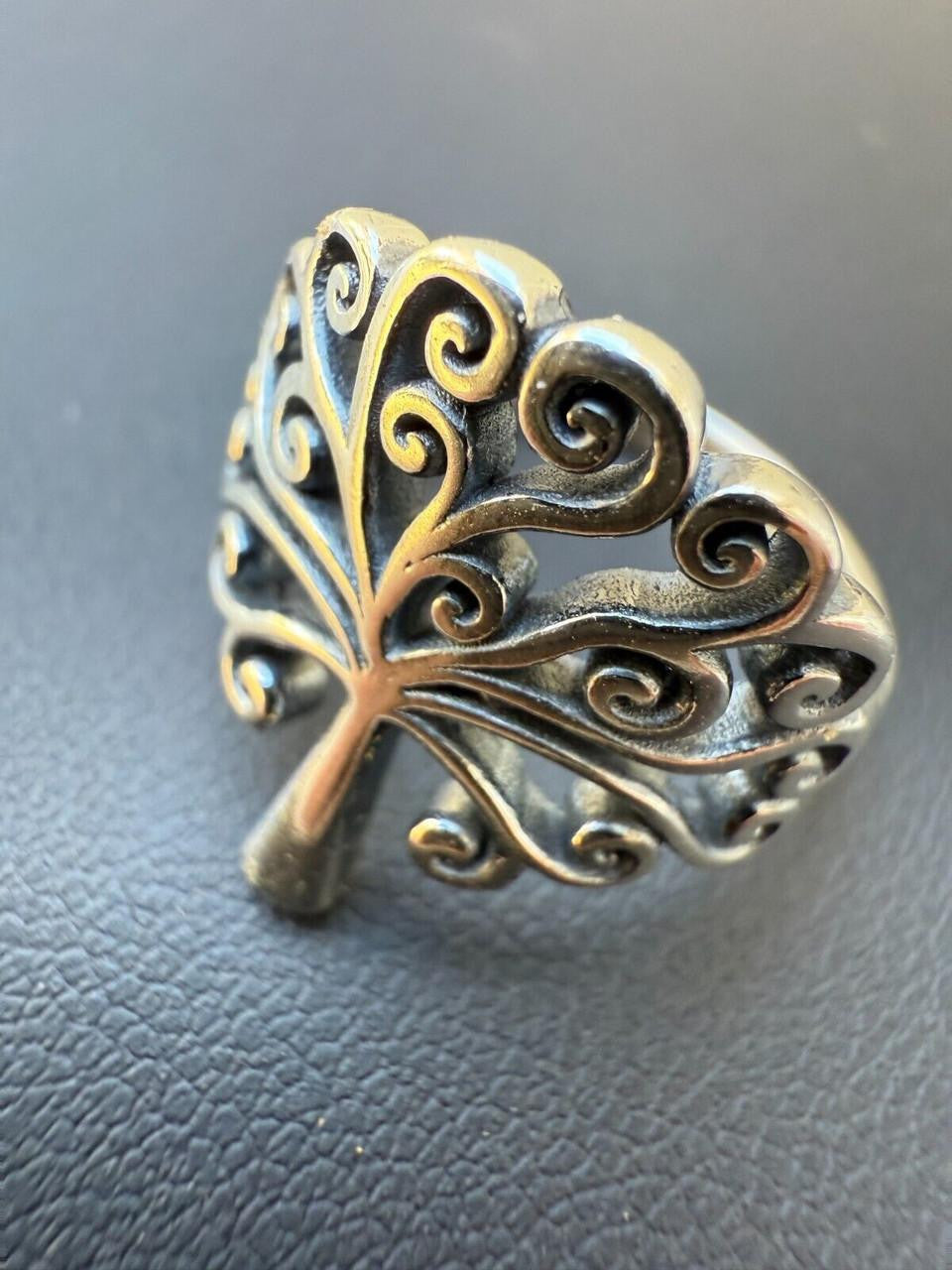Tree Of Life Ring - 925 Silver - Plain