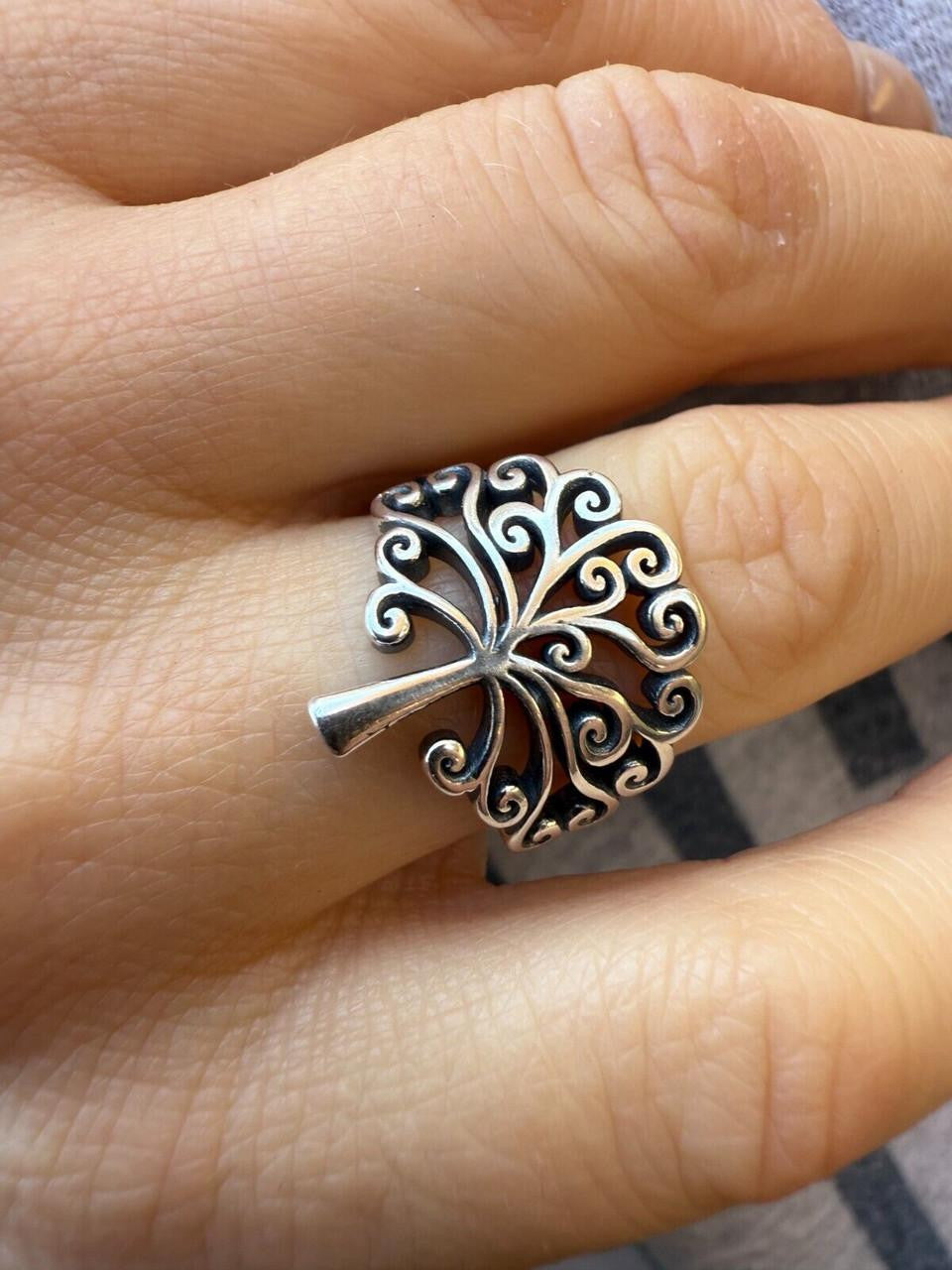 Tree Of Life Ring - 925 Silver - Plain