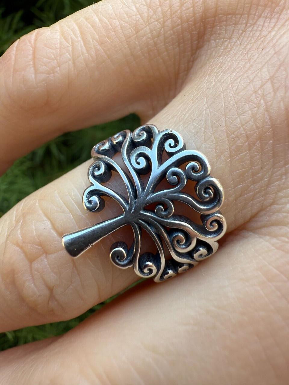 Tree Of Life Ring - 925 Silver - Plain