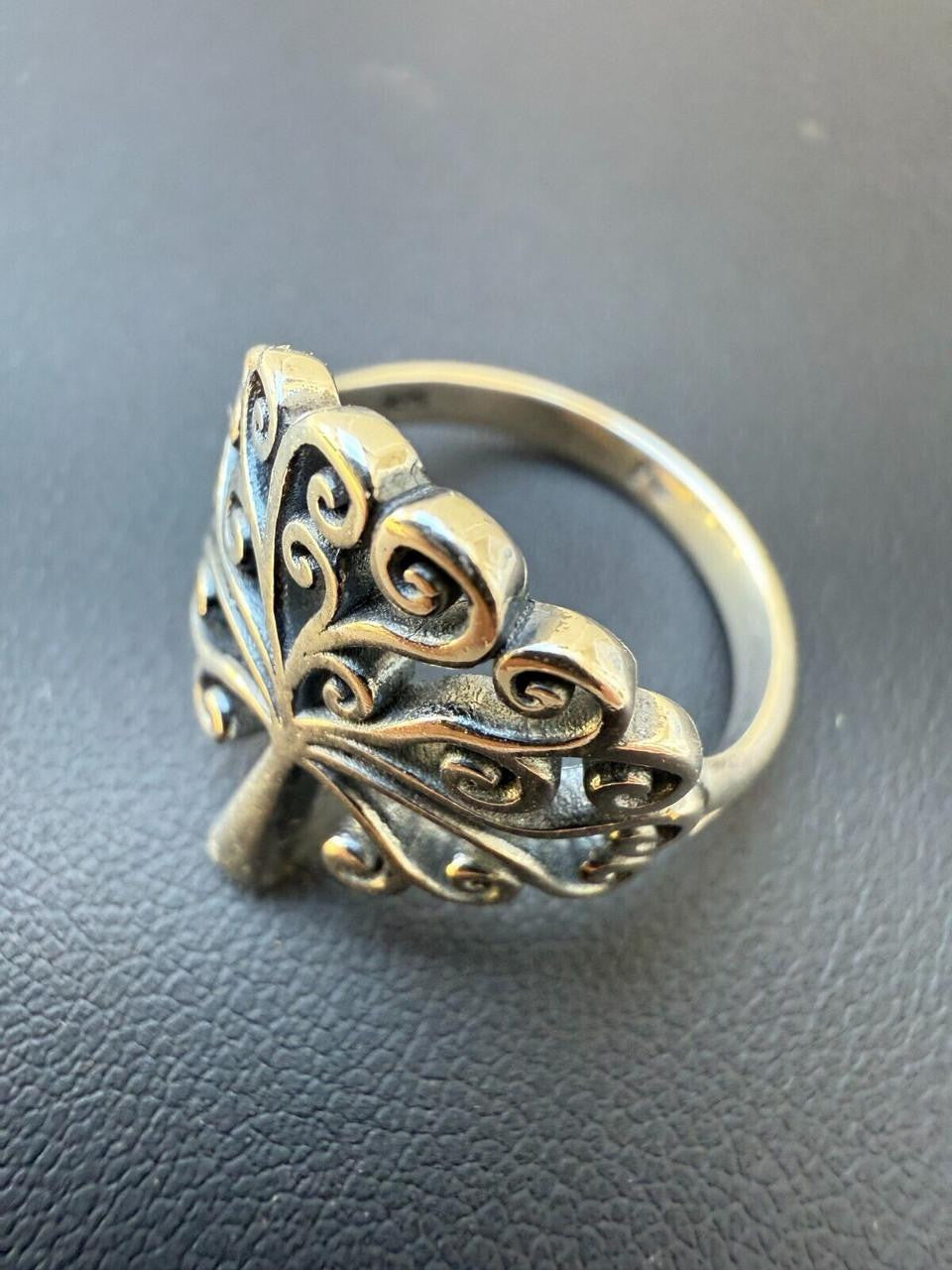 Tree Of Life Ring - 925 Silver - Plain