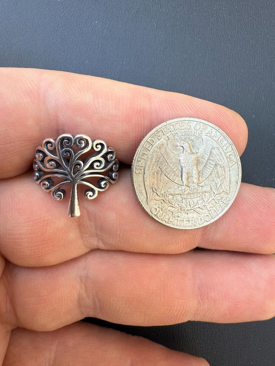 Tree Of Life Ring - 925 Silver - Plain