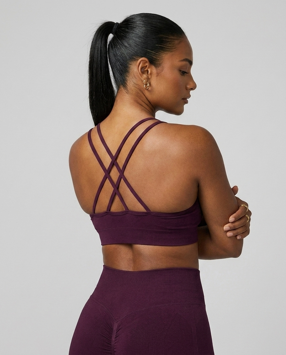 Top Bra Seamless High Apex — Ciruela