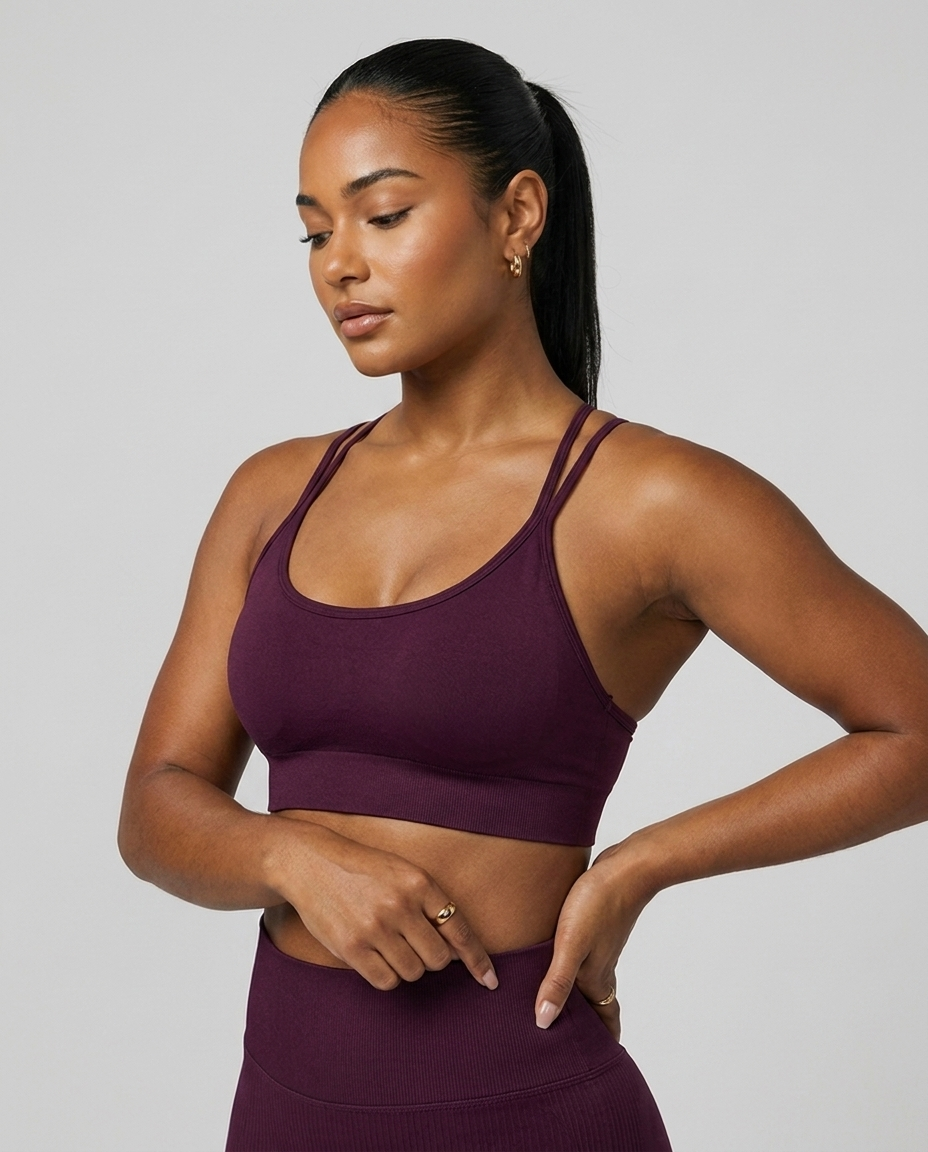 Top Bra Seamless High Apex — Ciruela