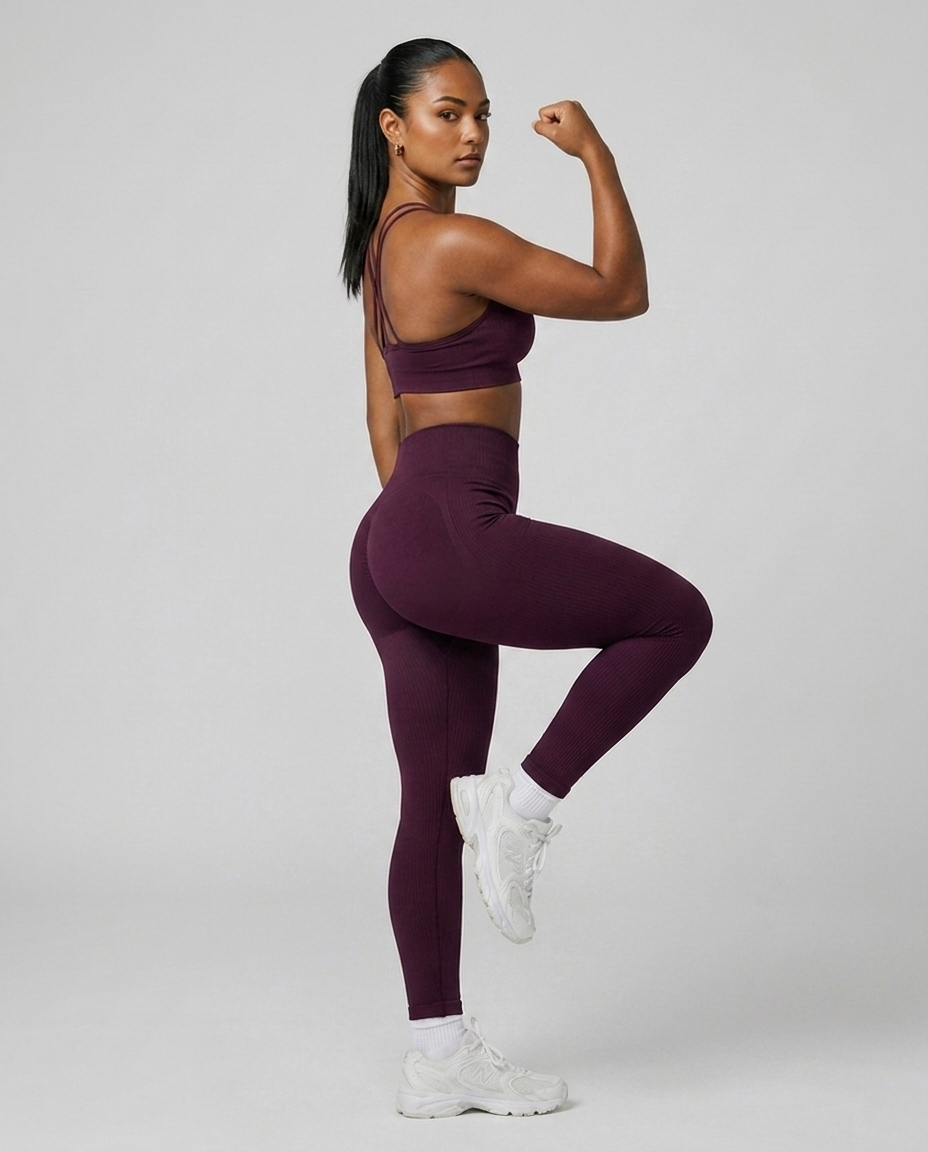 Top Bra Seamless High Apex — Ciruela