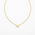 Collar corazón dorado waterproof 316L PVD