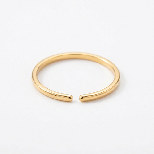 Anillo ajustable dorado waterproof 316L PVD