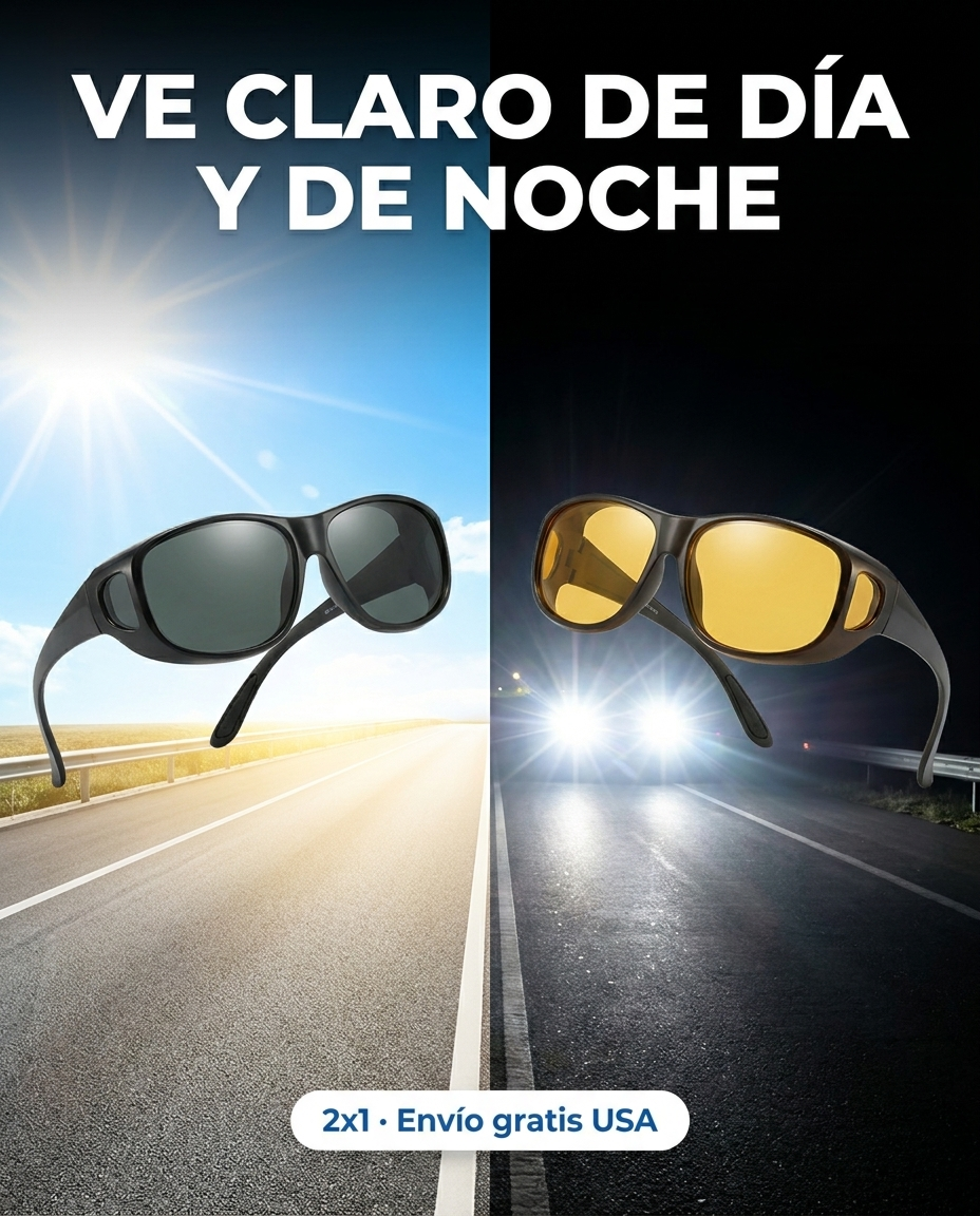 HD VISION - Gafas De Conducción 2x1 Dia Y Noche