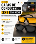 HD VISION - Gafas De Conducción 2x1 Dia Y Noche