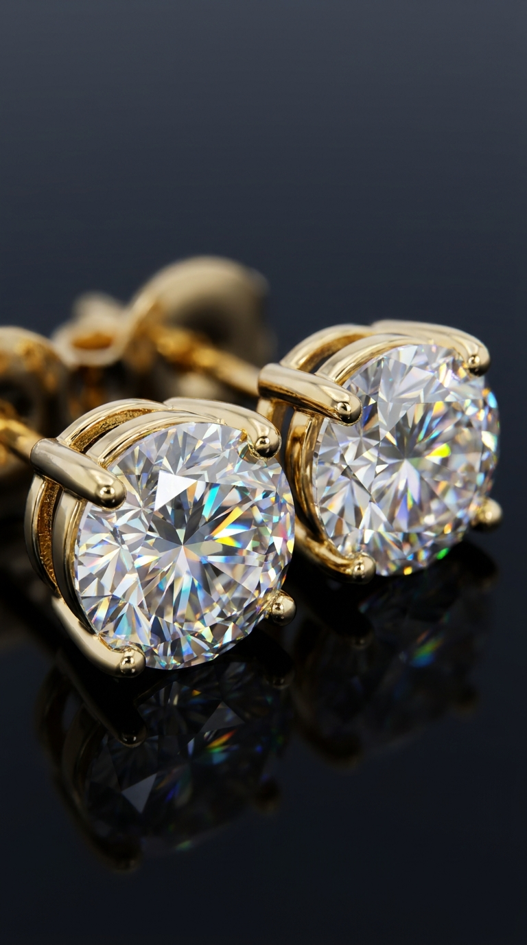 Aretes de moissanite Venbelia — brillan como diamante, pasan el tester