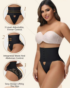 Body Faja de Apertura Frontal con Braguita Reductora de Encaje
