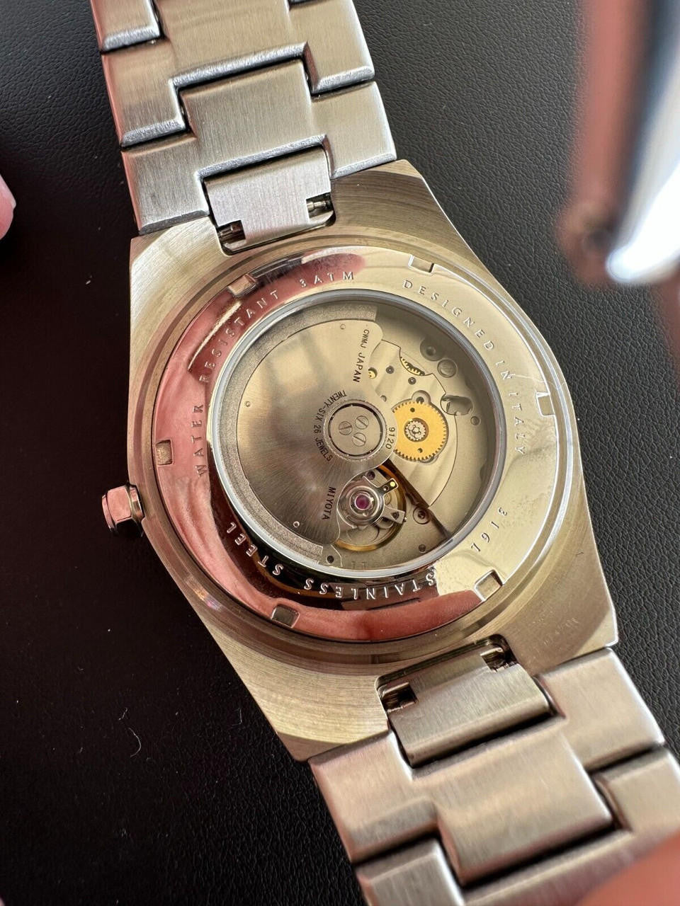 35ct MOISSANITE White Face Mens Perpetual Calendar Real Watch Auto Iced Hip Hop