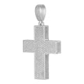 MOISSANITE Boss From All Sides 3D Iced Out Cross Pendant - 925 Silver - 3 Sizes 1.25"-3.5"