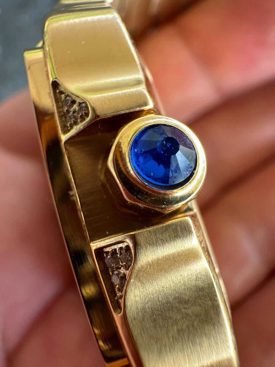 Real Hip Hop Watch Fully Iced Mens Automatic Movement Gold Stainless Arabic