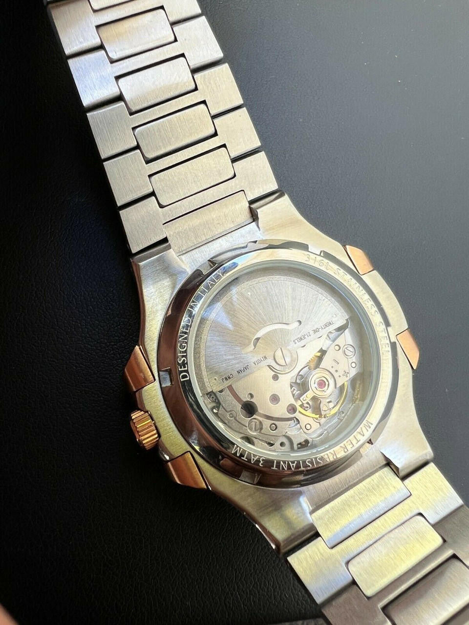 Real MOISSANITE Mens Watch Fully Iced Rose Stainless Hip Hop Passes Diamond Test