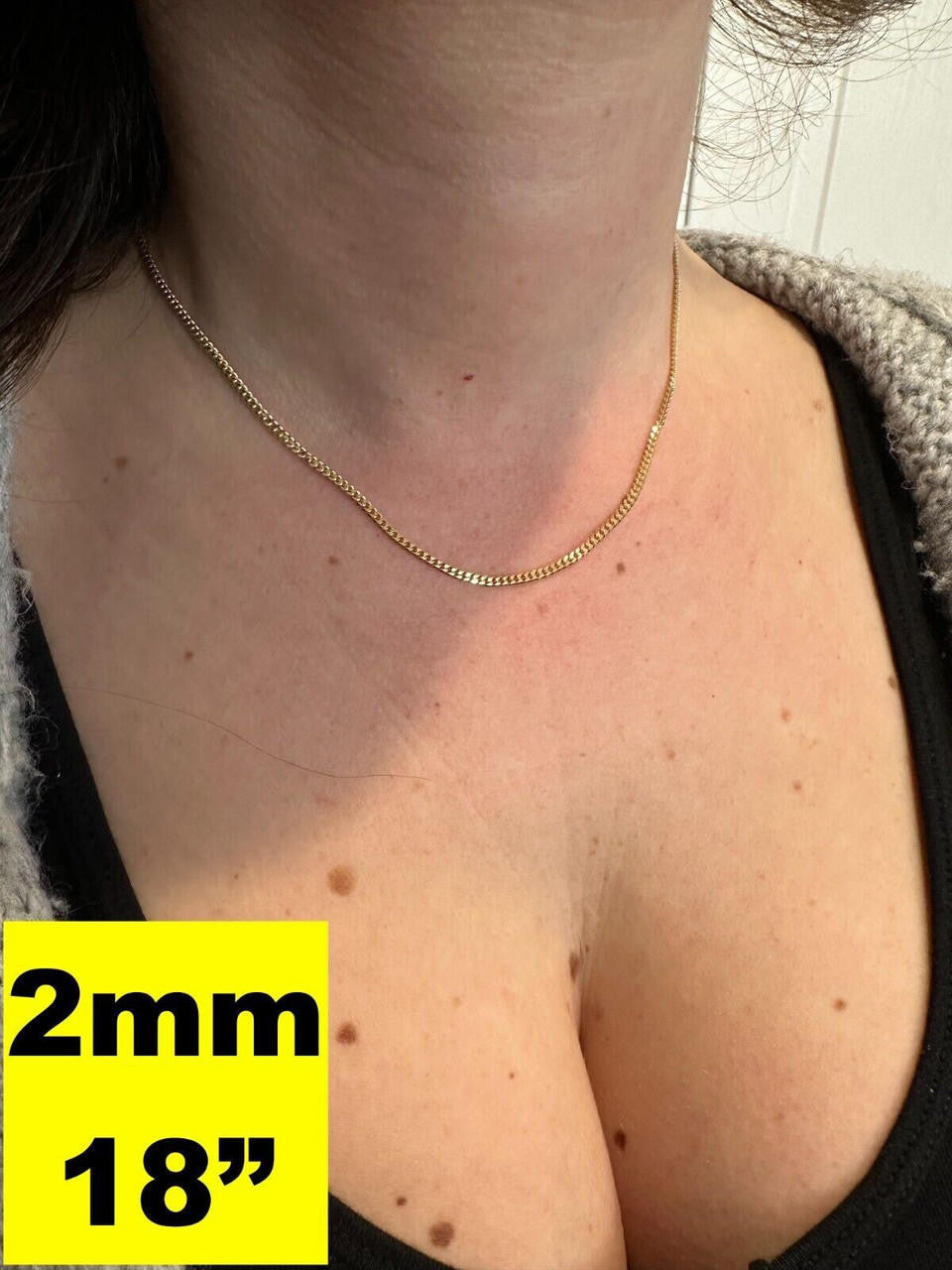 Micro Miami Cuban Link Chain Necklace - 10k Yellow Gold - 16"-24" - 1.5mm-3mm